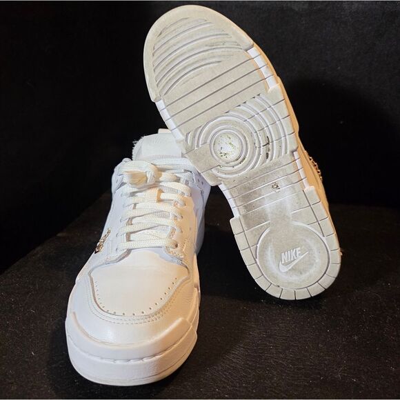 Nike Af1 Women's 7.5 with Gold Accents - Picture 8 of 9